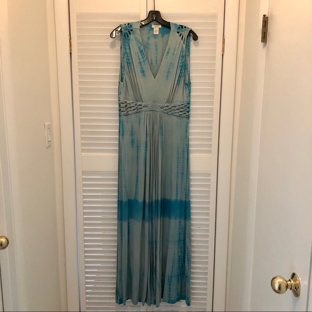 Jersey Sundance Maxi Sleeveless Dress, Large